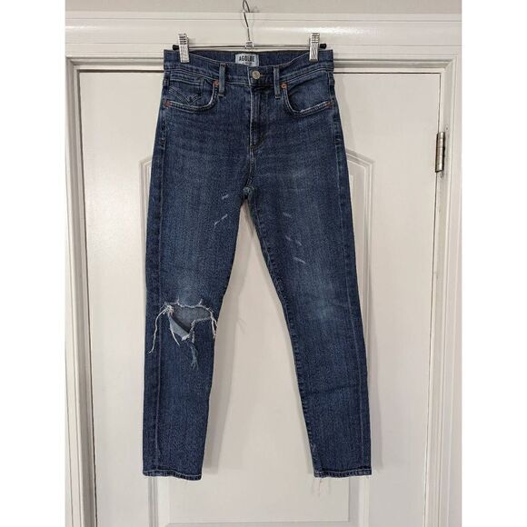 Agolde Denim - Agolde‎ Sophie High Rise Skinny Jeans women's size 26 blue distressed